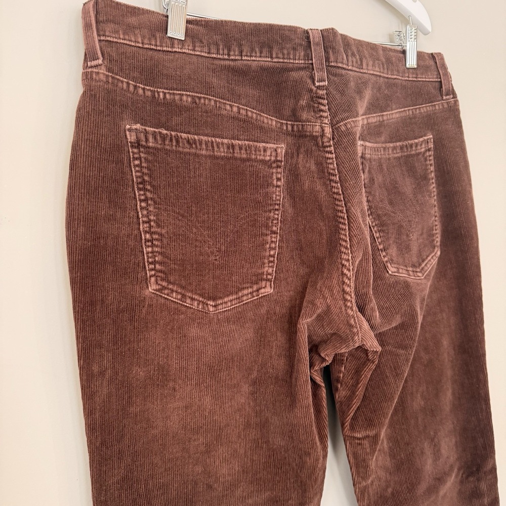 VTG Levi's 505 Straight Leg Jeans Women's Size 14 Corduroy Brown Cotton Pants - Picture 9 of 13